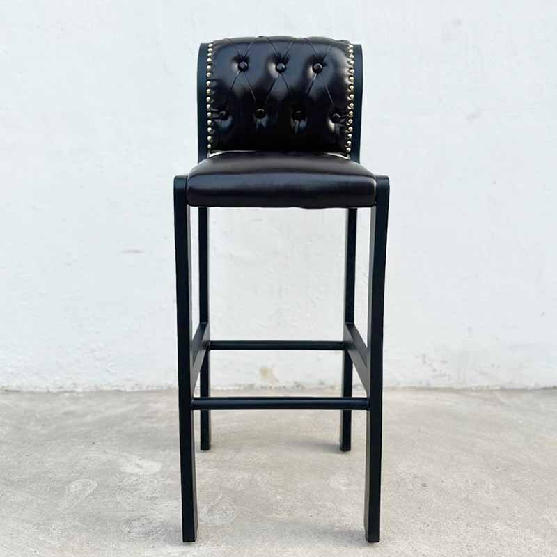Ghế bar nệm simili chân sắt giả gỗ Ghế bar nệm simili chân sắt giả gỗ - hình 3