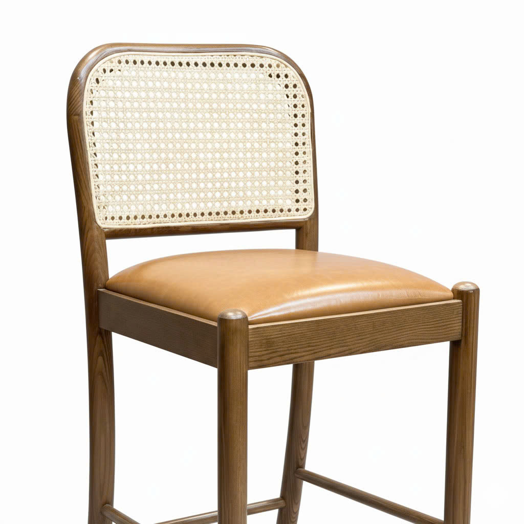 Ghế bar Sienna bọc da Si gỗ Ash G Ghế bar Sienna bọc da Si gỗ Ash G - hình 1