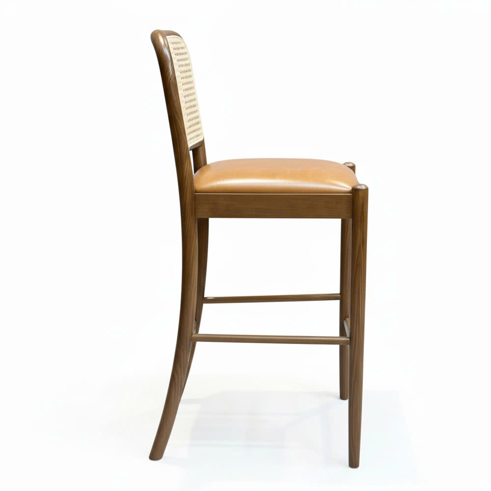 Ghế bar Sienna bọc da Si gỗ Ash G Ghế bar Sienna bọc da Si gỗ Ash G - hình 2
