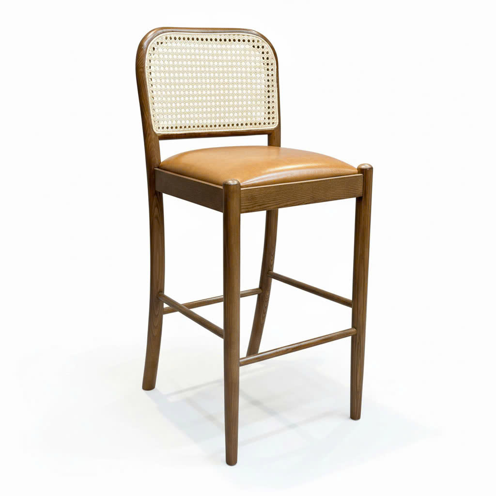 Ghế bar Sienna bọc da Si gỗ Ash G Ghế bar Sienna bọc da Si gỗ Ash G - hình 3