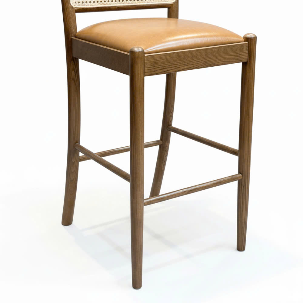 Ghế bar Sienna bọc da Si gỗ Ash G Ghế bar Sienna bọc da Si gỗ Ash G - hình 4