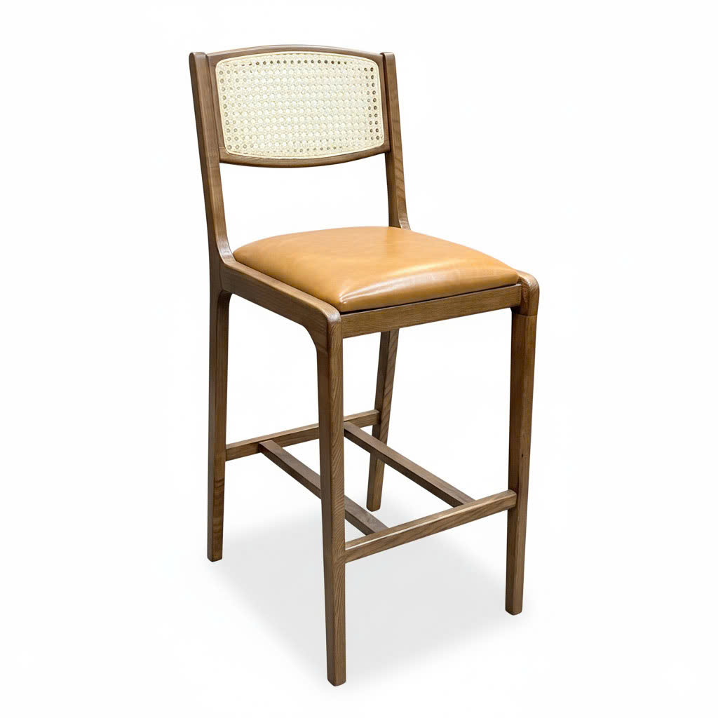 Ghế bar Sienna bọc da Si gỗ Ash G Ghế bar Sienna bọc da Si gỗ Ash G - hình 5