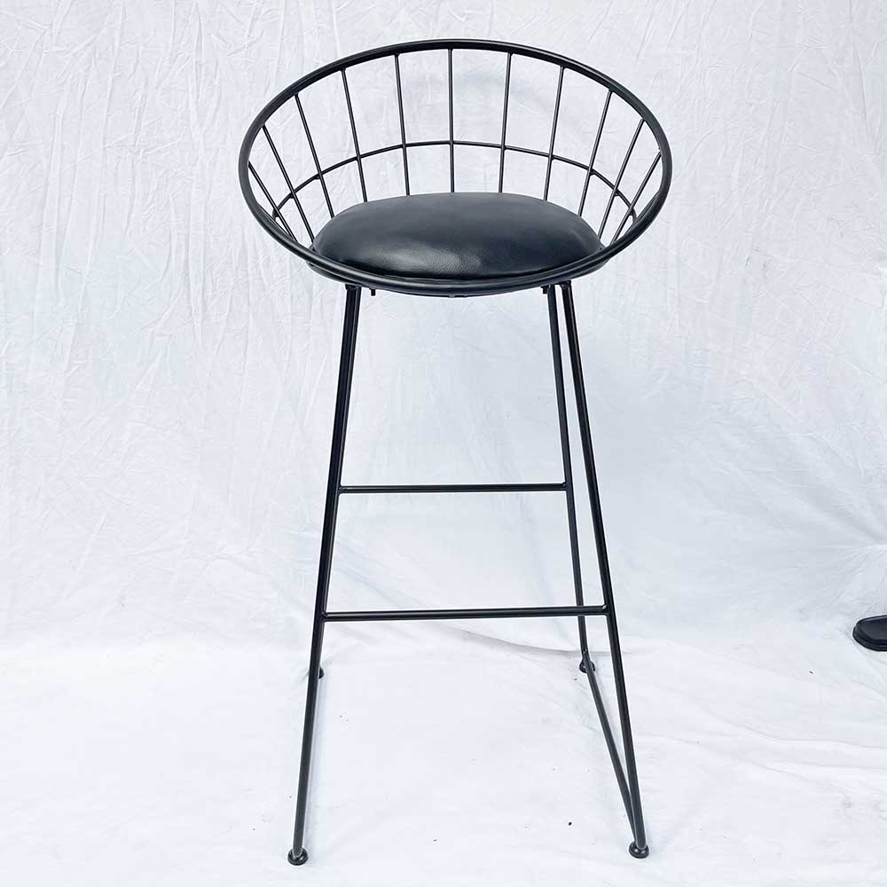 Ghế Bar tròn chân sắt có đệm GC Ghế Bar tròn chân sắt có đệm GC - hình 1