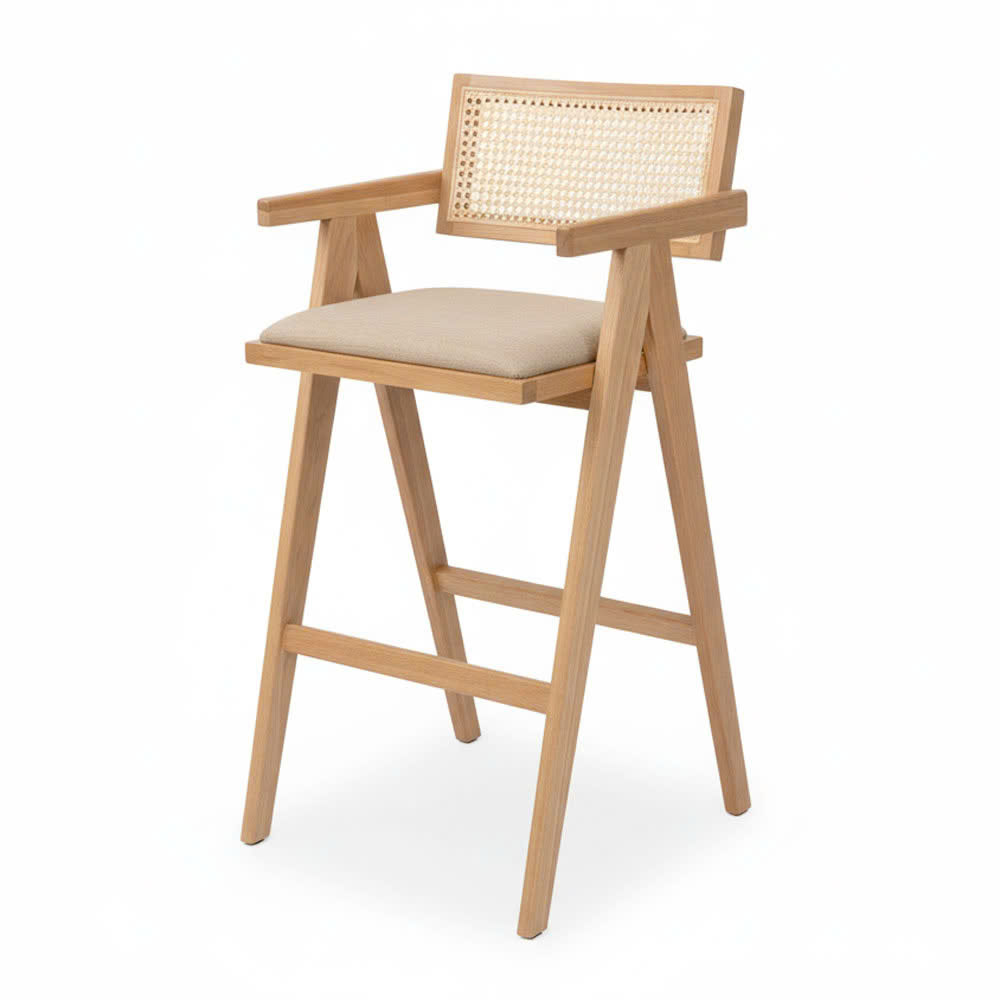 Ghế bar V-Leg bọc vải gỗ Ash G Ghế bar V-Leg bọc vải gỗ Ash G - hình 4