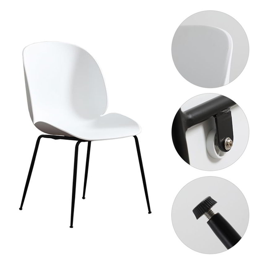 Ghế Beetle lưng nhựa chân sắt cao cấp GBC68018 Ghế Beetle lưng nhựa chân sắt cao cấp GBC68018 - hình 1
