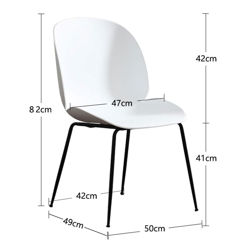 Ghế Beetle lưng nhựa chân sắt cao cấp GBC68018 Ghế Beetle lưng nhựa chân sắt cao cấp GBC68018 - hình 2