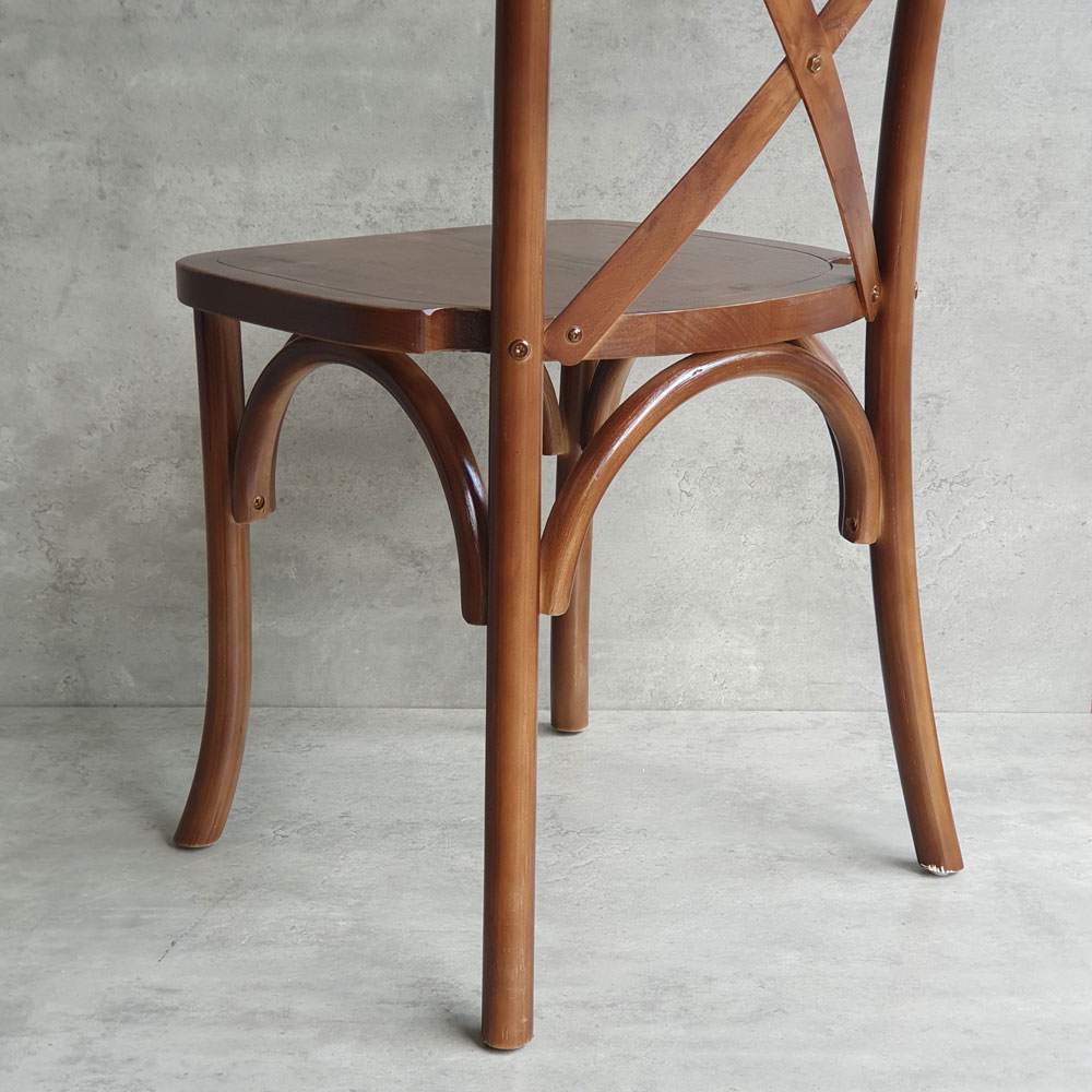 Ghế Bistro Crossback gỗ cao su Ghế Bistro Crossback gỗ cao su - hình 2