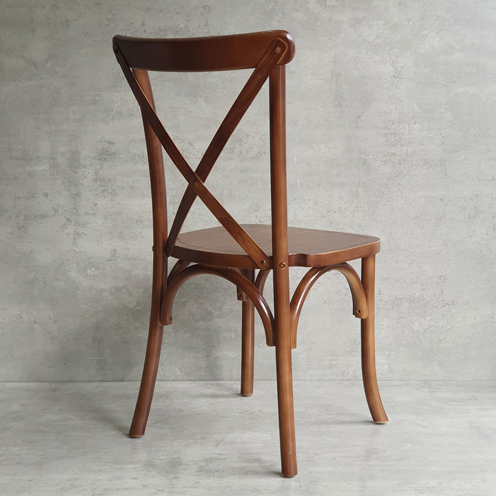 Ghế Bistro Crossback gỗ cao su Ghế Bistro Crossback gỗ cao su - hình 3