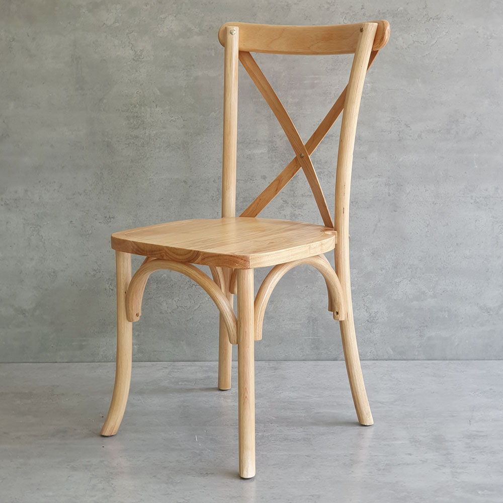 Ghế Bistro Crossback gỗ cao su Ghế Bistro Crossback gỗ cao su - hình 4