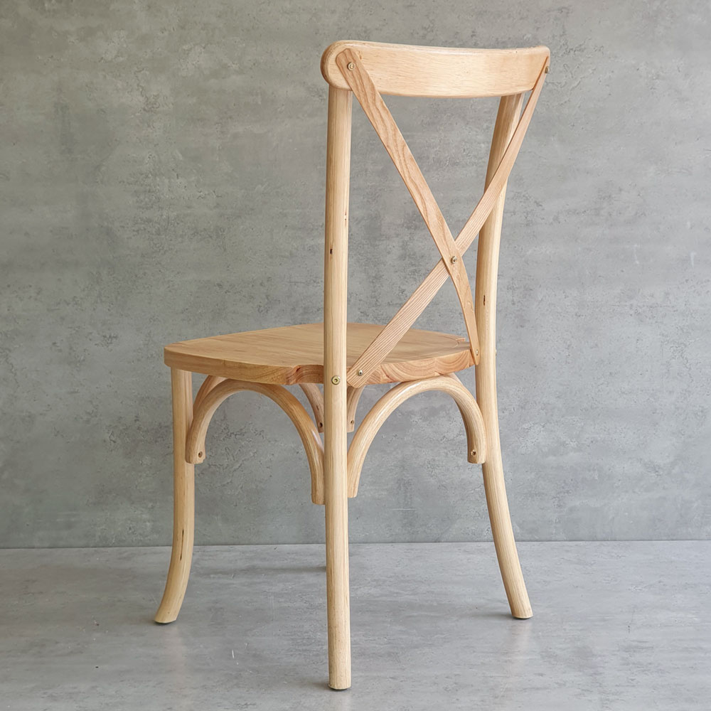 Ghế Bistro Crossback gỗ cao su Ghế Bistro Crossback gỗ cao su - hình 5