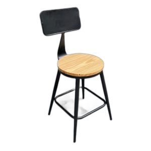 Lỗi 404 Ghế cafe, ghế ăn có lưng tựa mặt gỗ màu nâu