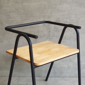 Ghế cafe, ghế ăn COZY nhiều màu mặt gỗ sắt sơn tĩnh điện - hình 1