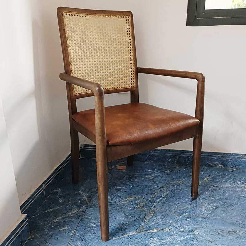 Ghế cafe, ghế ăn Mila có tay khung gỗ Ash Ghế cafe, ghế ăn Mila có tay khung gỗ Ash - hình 2