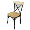 Ghế cafe, ghế nhà hàng lưng tựa bằng sắt sơn tĩnh điện GBC68033
