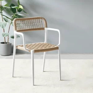 Ghế Cafe Khung Kim Loại Mây Nhựa Đan Karibu 3039a - hình 1