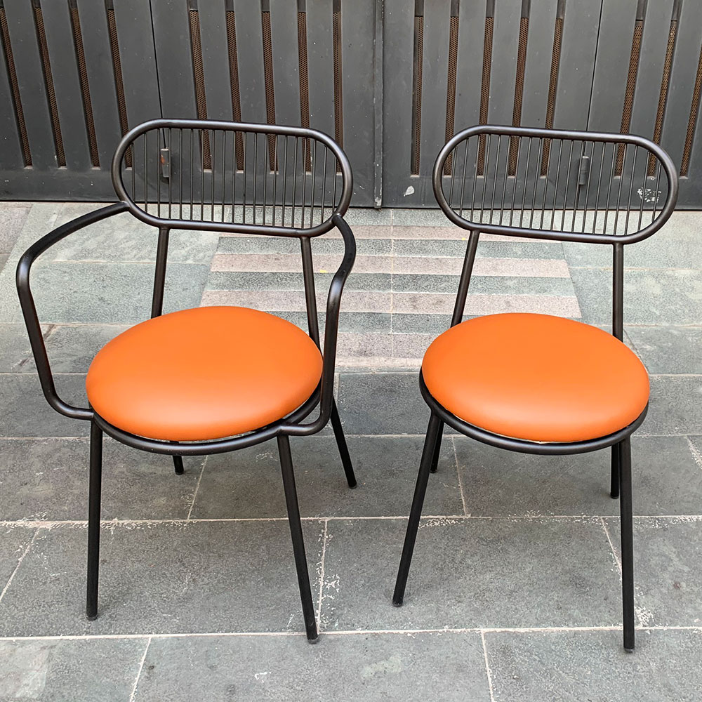 Ghế cafe khung sắt sơn tĩnh điện Ghế cafe khung sắt sơn tĩnh điện - hình 5