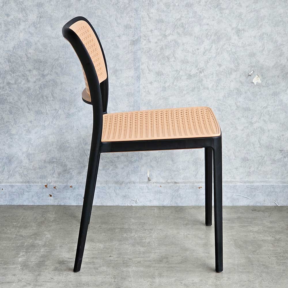 Ghế cafe lựa lưới giả mây Ghế cafe lựa lưới giả mây - hình 2