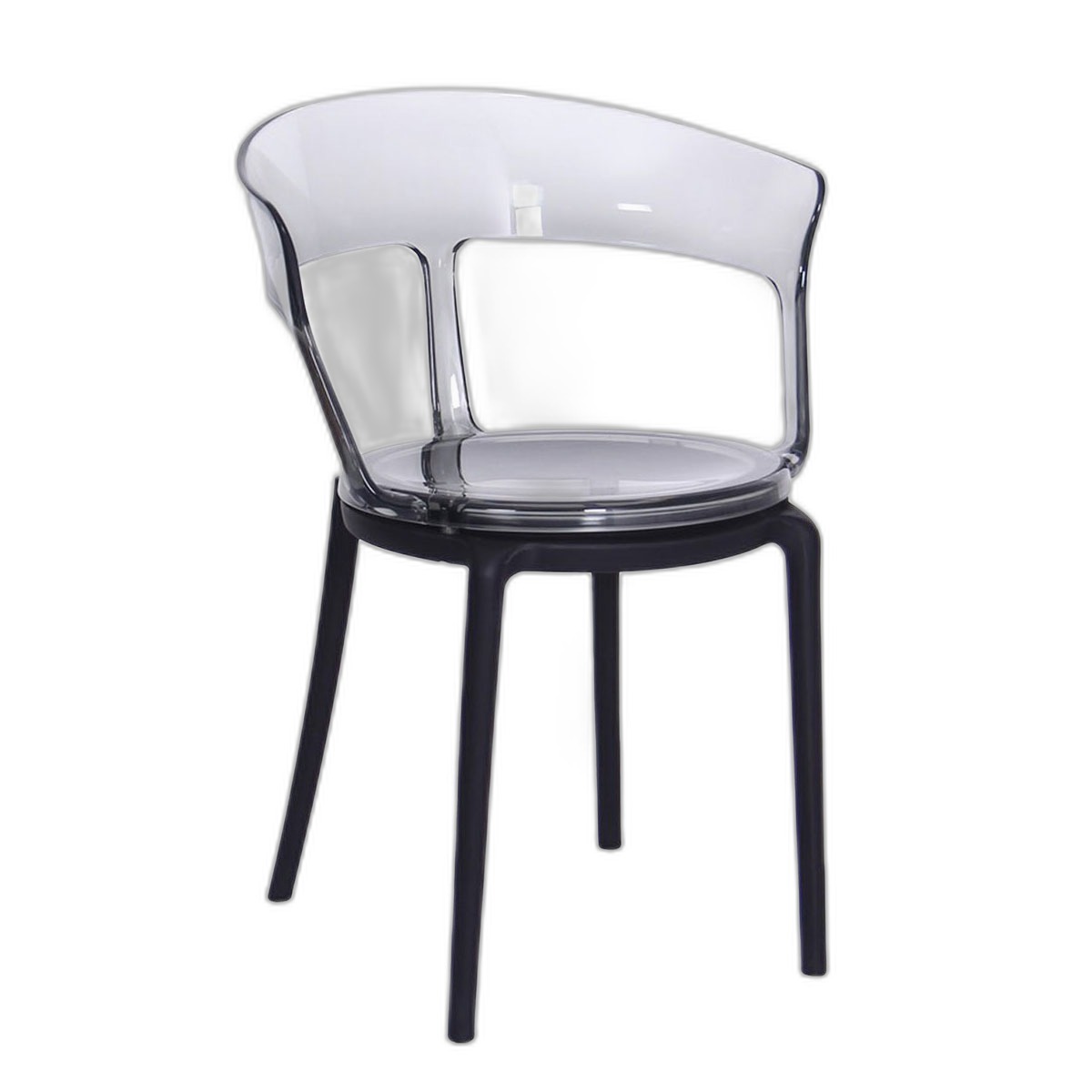 Ghế cafe lưng nhựa trong suốt Ghế cafe lưng nhựa trong suốt