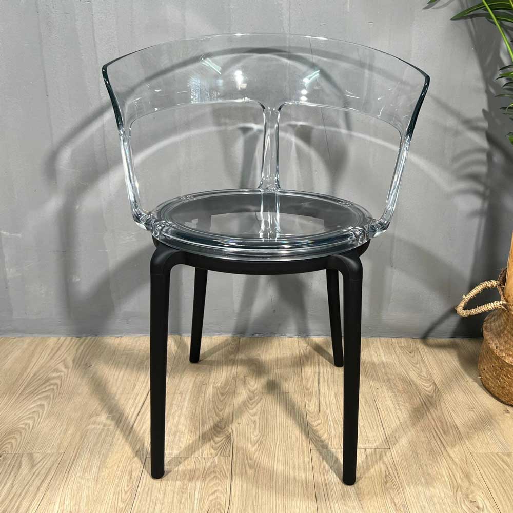 Ghế cafe lưng nhựa trong suốt Ghế cafe lưng nhựa trong suốt - hình 4