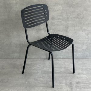 Ghế cafe ngoài trời khung sắt xẻ rãnh sơn tĩnh điện - hình 1