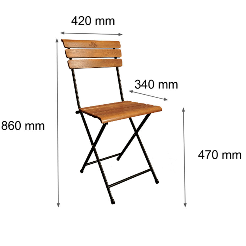 Ghế cafe ngoài trời xếp gọn Patio 01 Ghế cafe ngoài trời xếp gọn Patio 01 - hình 2