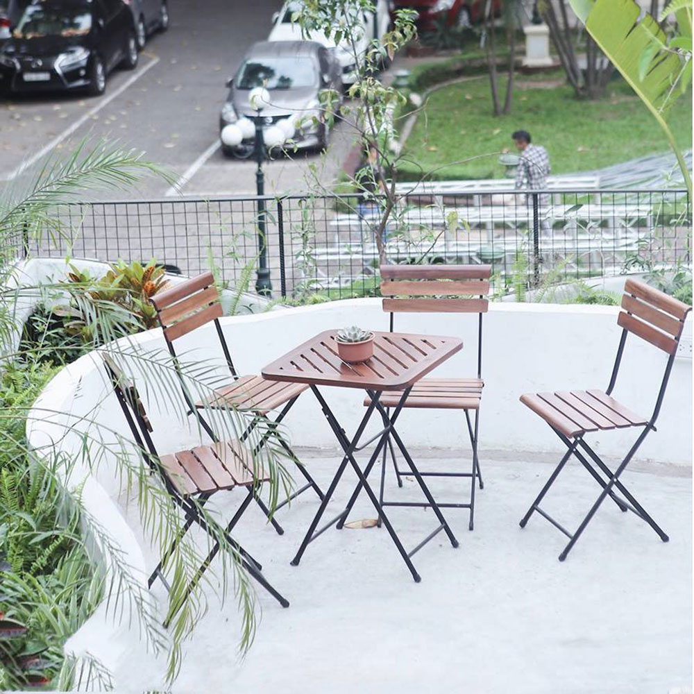 Ghế cafe ngoài trời xếp gọn Patio 01 Ghế cafe ngoài trời xếp gọn Patio 01 - hình 3