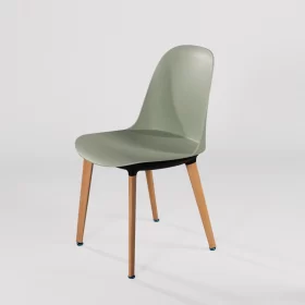 Ghế Cafe Nhựa Cao Cấp Khung Gỗ Gaia 41 - hình 1