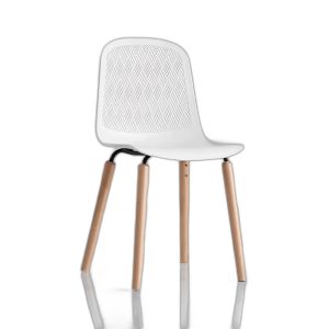 Ghế Cafe Nhựa Cao Cấp Khung Gỗ Rombi 3003c
