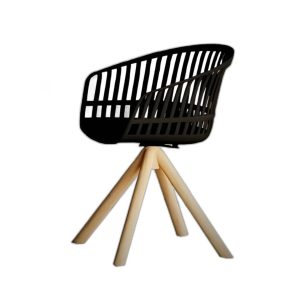 Ghế Cafe Nhựa Đúc Khung Gỗ Tự Nhiên Calipso 3032c
