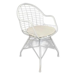 Ghế Cafe QUEEN sắt sơn tĩnh điện có nệm
