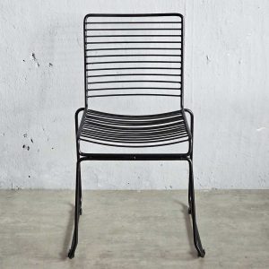 Ghế cafe sắt lưới chân quỳ sơn tĩnh điện - hình 1