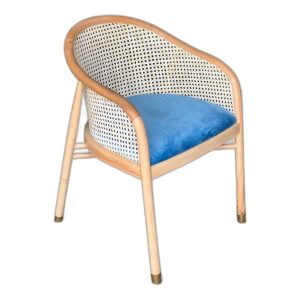 Ghế CAVALLO lưng lưới mắt cáo khung gỗ sồi Ash