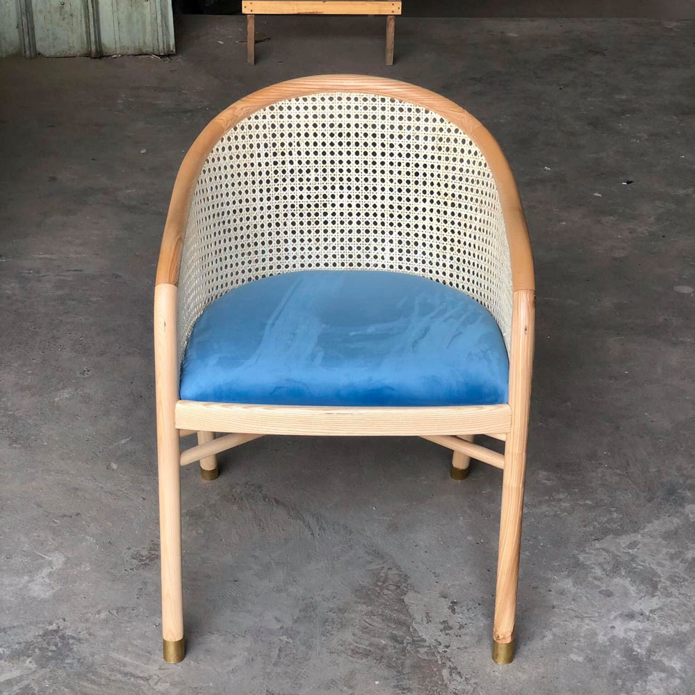Ghế CAVALLO lưng lưới mắt cáo khung gỗ sồi Ash Ghế CAVALLO lưng lưới mắt cáo khung gỗ sồi Ash - hình 1