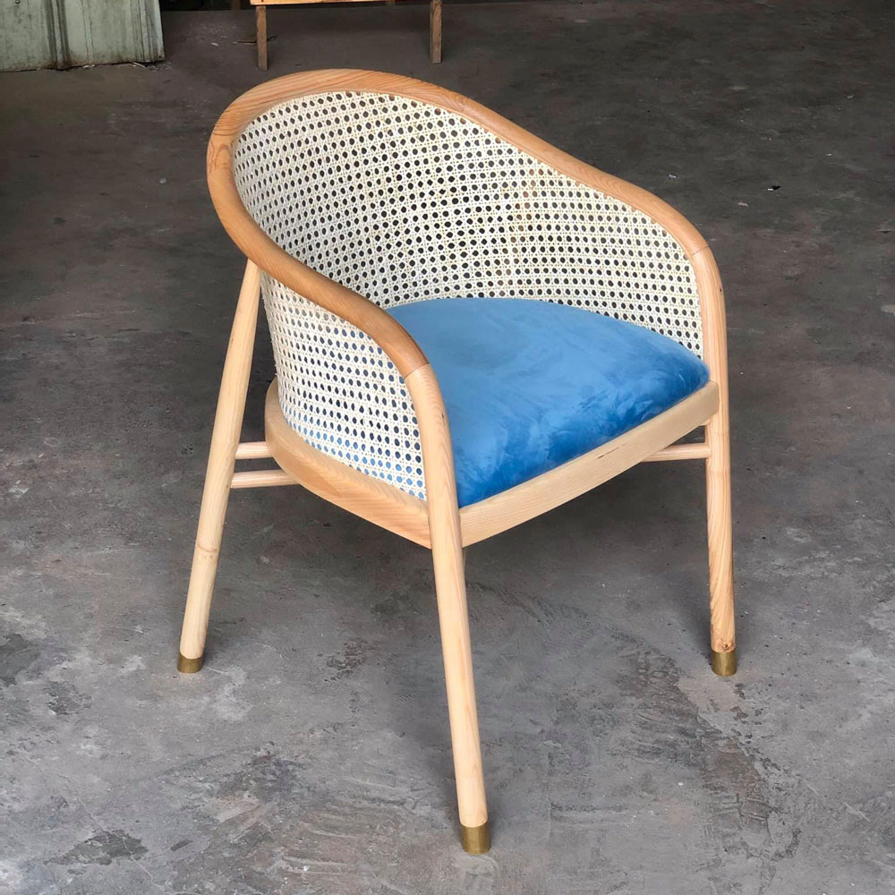 Ghế CAVALLO lưng lưới mắt cáo khung gỗ sồi Ash Ghế CAVALLO lưng lưới mắt cáo khung gỗ sồi Ash - hình 3