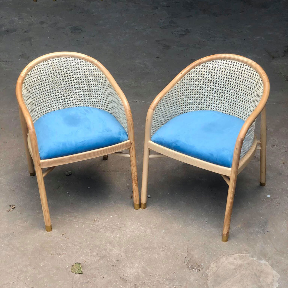 Ghế CAVALLO lưng lưới mắt cáo khung gỗ sồi Ash Ghế CAVALLO lưng lưới mắt cáo khung gỗ sồi Ash - hình 4