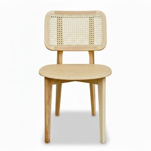 Ghế CH301 tựa lưng lưới mắt cáo gỗ Ash - hình 1