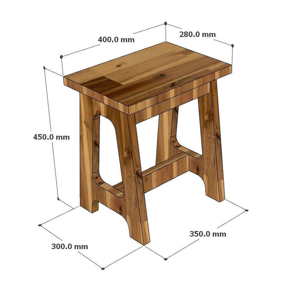 Ghế đôn 40x30x45cm gỗ tràm Ghế đôn 40x30x45cm gỗ tràm - hình 4