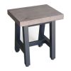 Ghế đôn chữ nhật 40x30cm gỗ thông chân sắt sơn tĩnh điện