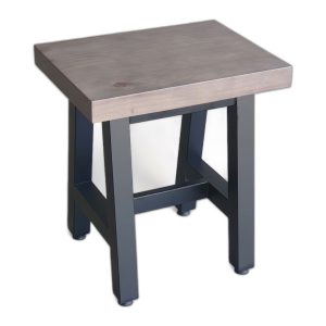 Ghế đôn chữ nhật 40x30cm gỗ thông chân sắt sơn tĩnh điện
