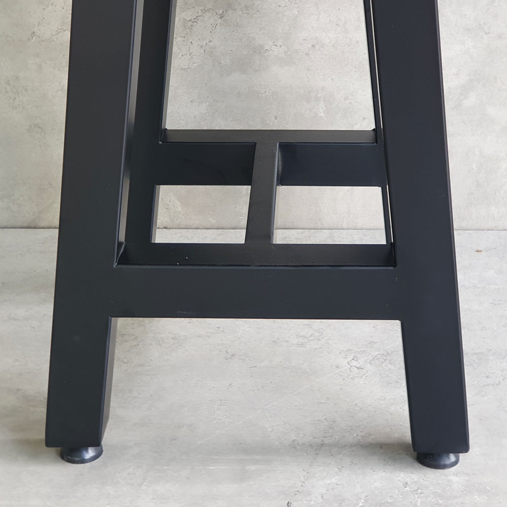 Ghế đôn chữ nhật 40x30cm gỗ tràm chân sắt chữ A Ghế đôn chữ nhật 40x30cm gỗ tràm chân sắt chữ A - hình 5
