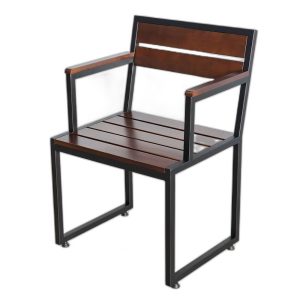Lỗi 404 Ghế đơn có tay vịn gỗ cao su khung sắt