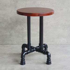 Ghế đôn tròn gỗ tràm chân ống nước - hình 1