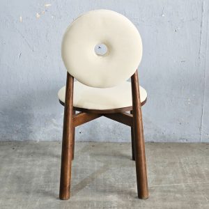 Ghế Donut gỗ Ash bọc vải nhung - hình 1