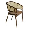 Ghế DULINO lưng lưới đan mây khung gỗ sồi