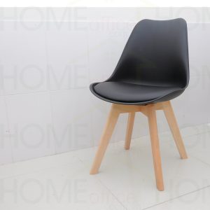 Ghế Eames chân gỗ có nệm nhiều màu - hình 1