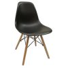 Ghế Eames chân gỗ lưng nhựa nhiều màu