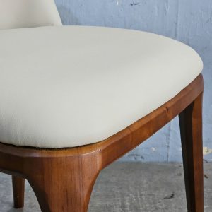 Ghế Grace khung gỗ bọc nệm da PU - hình 1