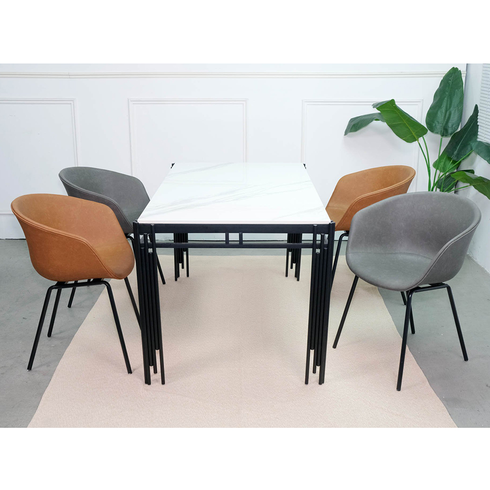 Ghế HAY bọc nệm da si cao cấp chân sắt sơn tĩnh điện GAK26-PU Ghế HAY bọc nệm da si cao cấp chân sắt sơn tĩnh điện GAK26-PU - hình 4