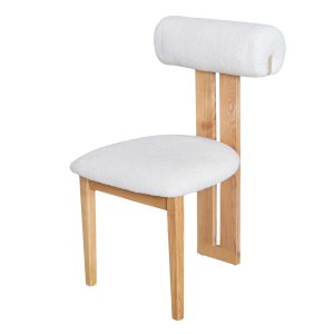 Ghế Hippo gỗ Ash vải lông cừu - hình 1