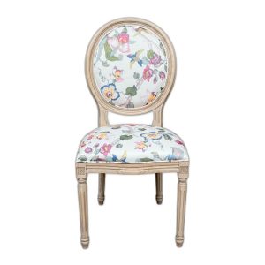 Lỗi 404 Ghế Louis không tay bọc vải hoa gỗ Ash sơn giả cổ
